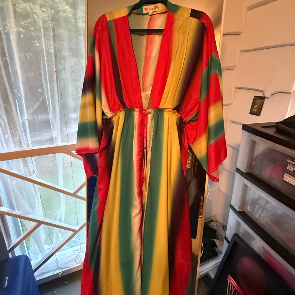 Multicolor Striped Women's Dress